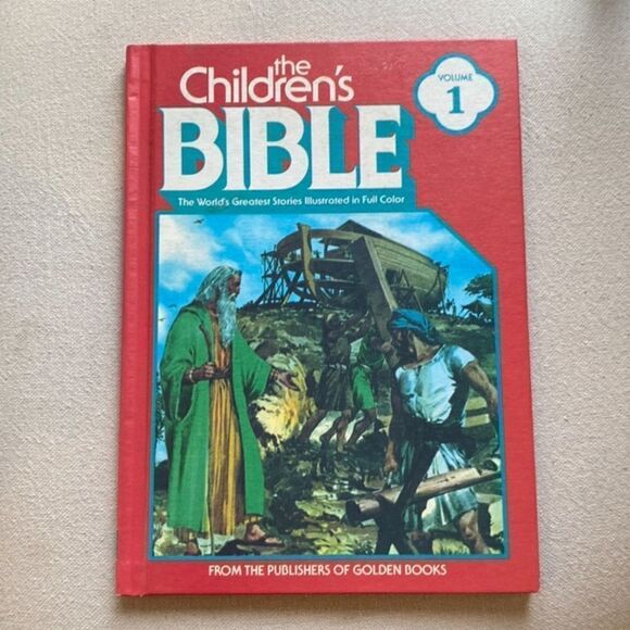Vintage Children’s Bible Book Volume 1 and 2 Hardcover - Picture 2 of 7